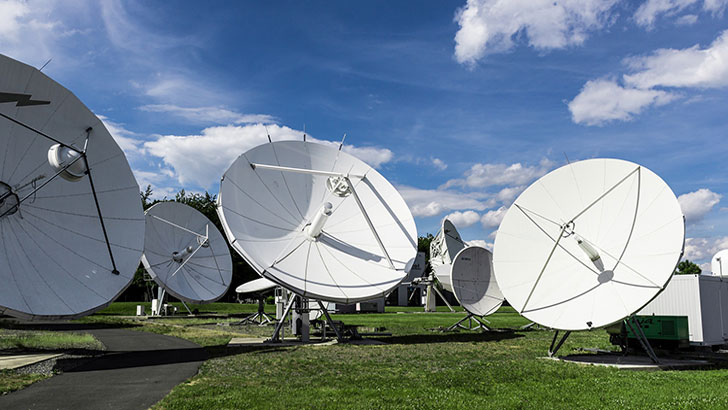 Telco satellite dishes